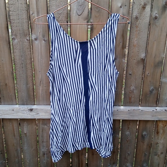 Cato Striped Flowy Tank Top - Picture 7 of 12
